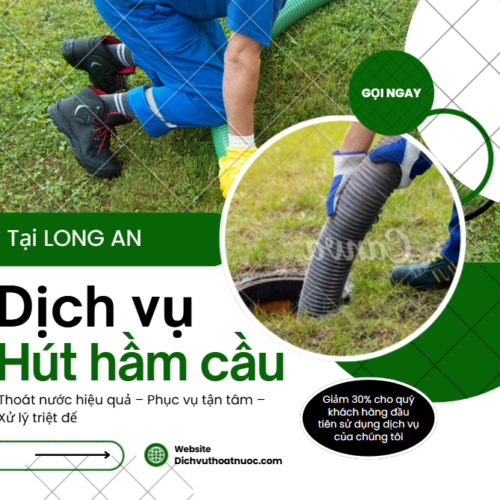 Giá hút hầm cầu Long An tính như thế nào?