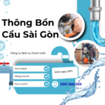 dịch vụ thông bồn cầu Sài Gòn chuyên nghiệp