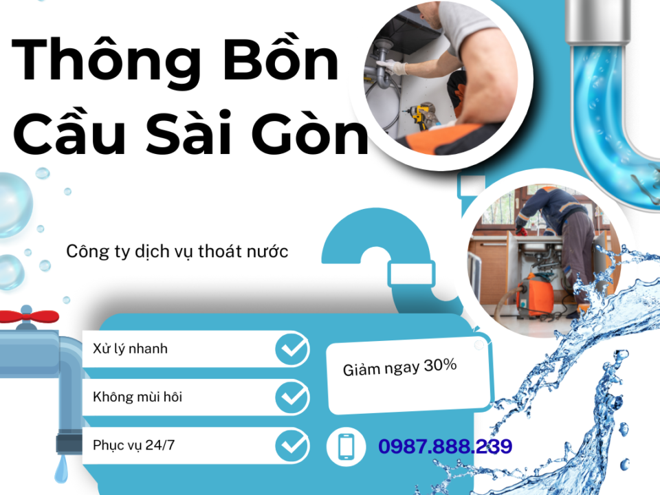 dịch vụ thông bồn cầu Sài Gòn chuyên nghiệp